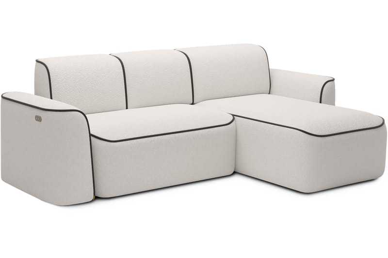 Ume 4-personers Sofa med Divan - Hvid - Møbler - Sofaer - Sofa med chaiselong