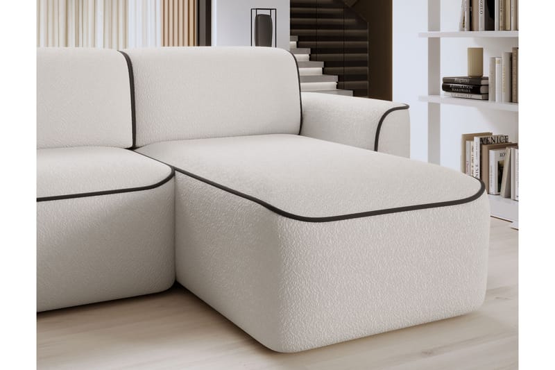 Ume 4-personers Sofa med Divan - Hvid - Møbler - Sofaer - Sofa med chaiselong