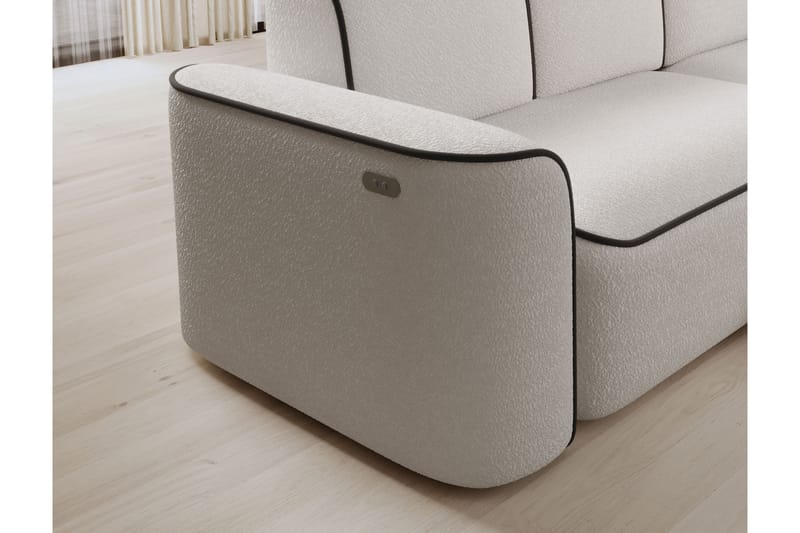 Ume 4-personers Sofa med Divan - Hvid - Møbler - Sofaer - Sofa med chaiselong