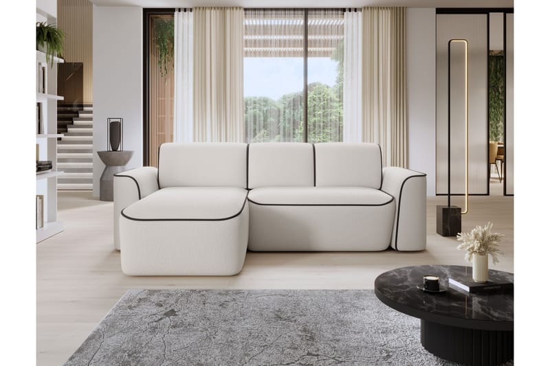 Ume 4-personers Sofa med Divan - Hvid - Møbler - Sofaer - Sofa med chaiselong