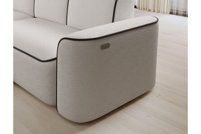 Ume 4-personers Sofa med Divan - Hvid - Møbler - Sofaer - Sofa med chaiselong