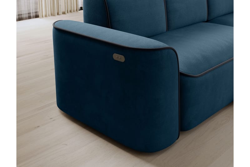 Ume 4-personers Sofa med Chaiselong - Blå - Møbler - Sofaer - Sofa med chaiselong