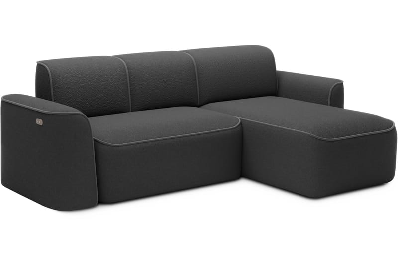 Ume 4-personers Sofa med Chaiselong - Mørk grå - Møbler - Sofaer - Sofa med chaiselong