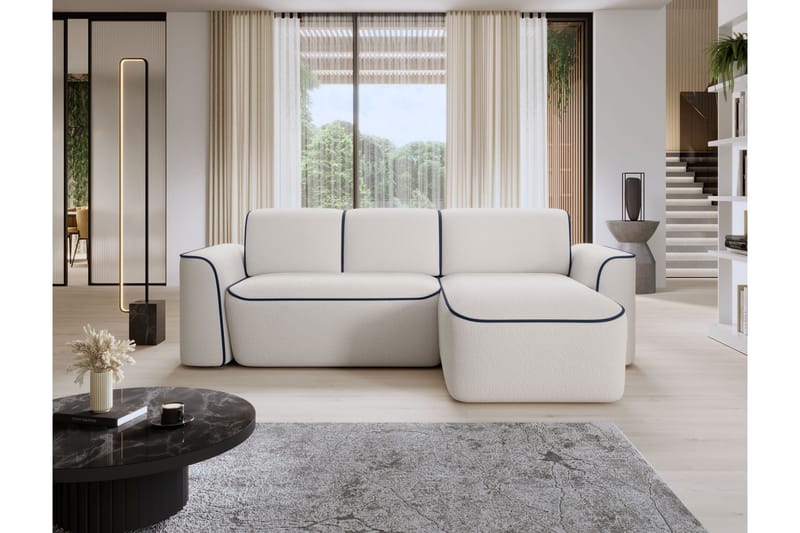 Ume 4-personers Sofa med Divan - Hvid - Møbler - Sofaer - Sofa med chaiselong