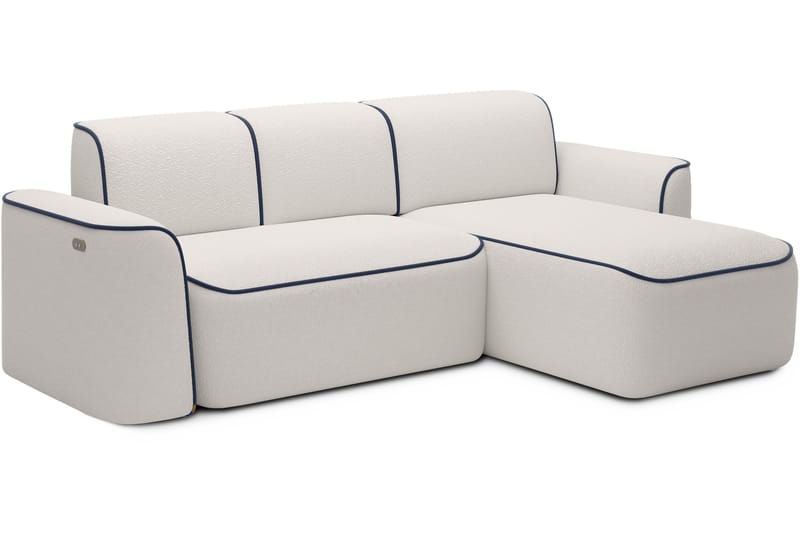 Ume 4-personers Sofa med Divan - Hvid - Møbler - Sofaer - Sofa med chaiselong