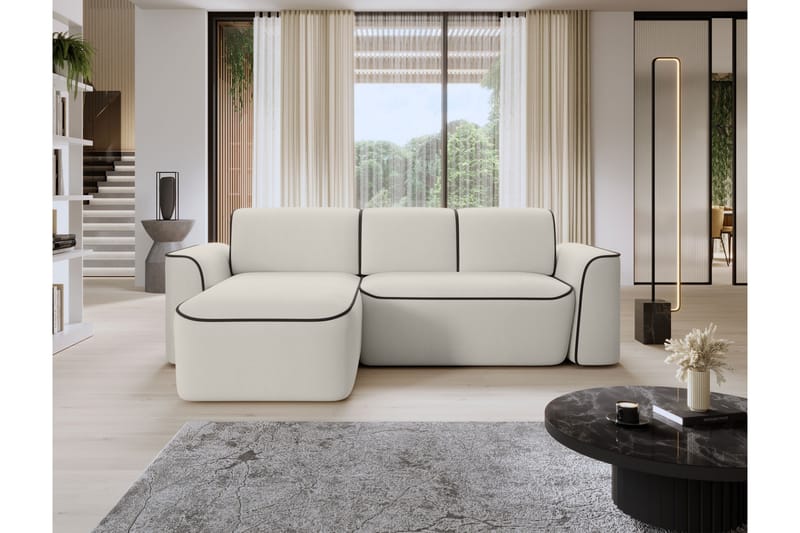 Ume 4-personers Sofa med Divan - Beige - Møbler - Sofaer - Sofa med chaiselong