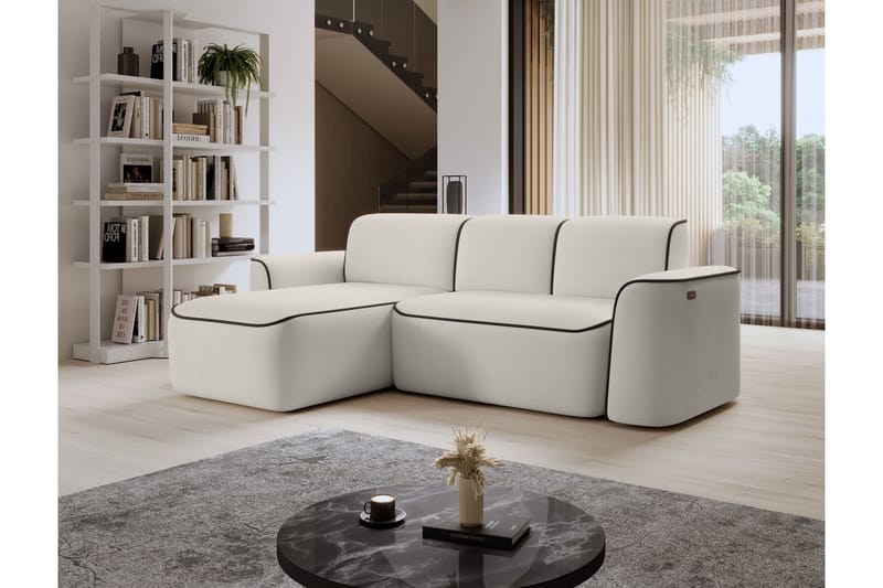 Ume 4-personers Sofa med Divan - Beige - Møbler - Sofaer - Sofa med chaiselong