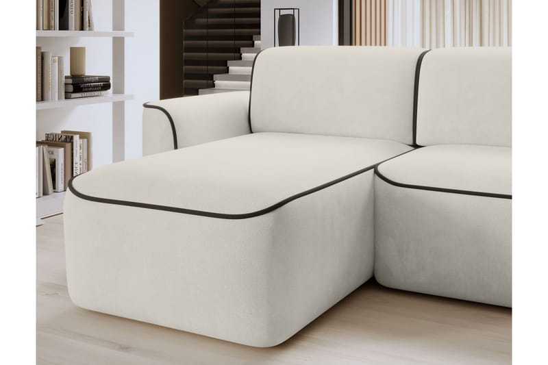 Ume 4-personers Sofa med Divan - Beige - Møbler - Sofaer - Sofa med chaiselong