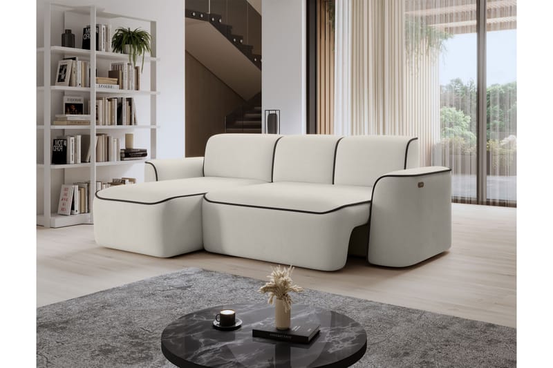 Ume 4-personers Sofa med Divan - Beige - Møbler - Sofaer - Sofa med chaiselong