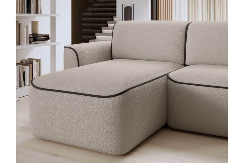 Ume 4-personers Sofa med Chaiselong - Beige - Møbler - Sofaer - Sofa med chaiselong