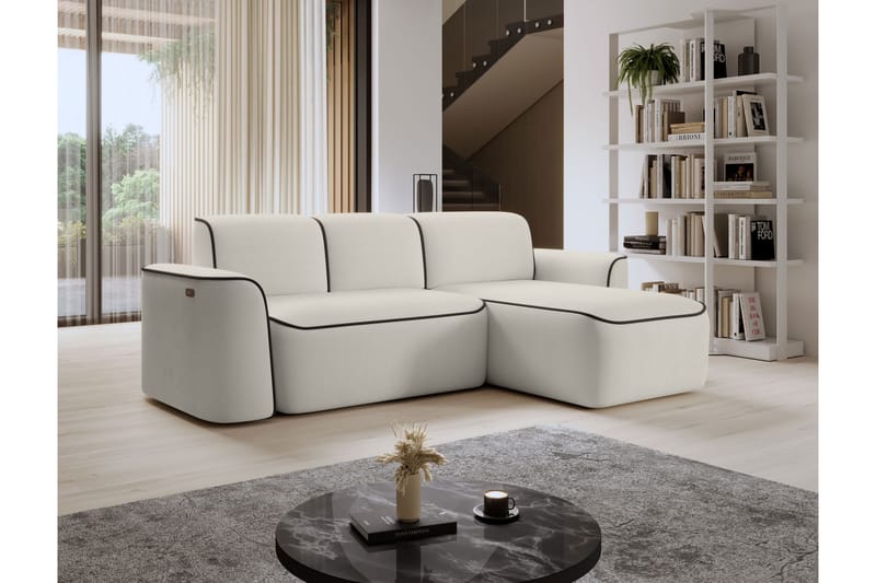 Ume 4-personers Sofa med Chaiselong - Beige - Møbler - Sofaer - Sofa med chaiselong