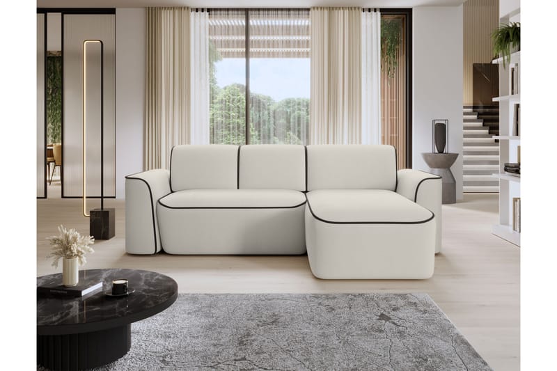 Ume 4-personers Sofa med Chaiselong - Beige - Møbler - Sofaer - Sofa med chaiselong