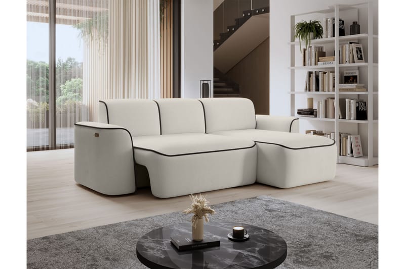 Ume 4-personers Sofa med Chaiselong - Beige - Møbler - Sofaer - Sofa med chaiselong