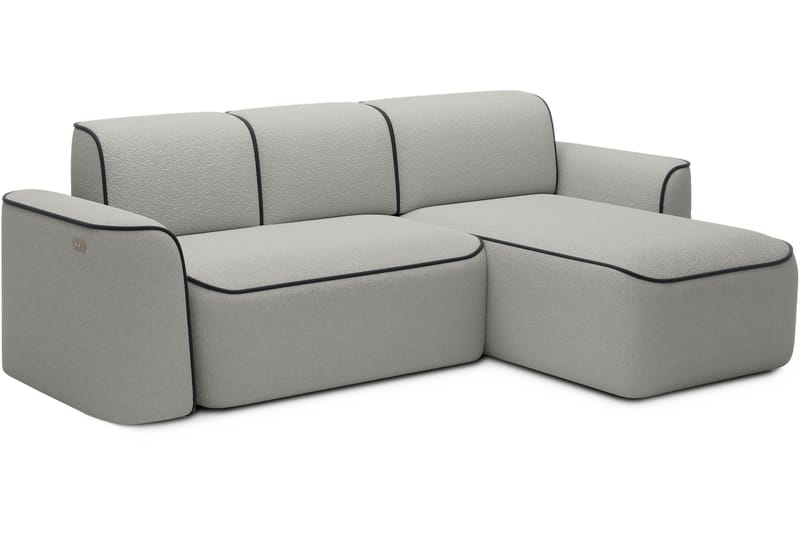 Ume 4-personers Sofa med Chaiselong - Grå - Møbler - Sofaer - Sofa med chaiselong