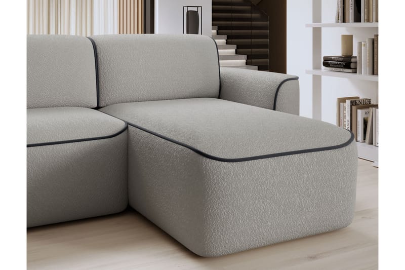 Ume 4-personers Sofa med Chaiselong - Grå - Møbler - Sofaer - Sofa med chaiselong