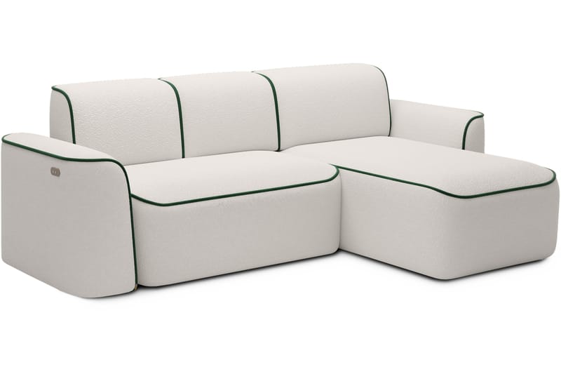 Ume 4-personers Sofa med Chaiselong - Hvid - Møbler - Sofaer - Sofa med chaiselong