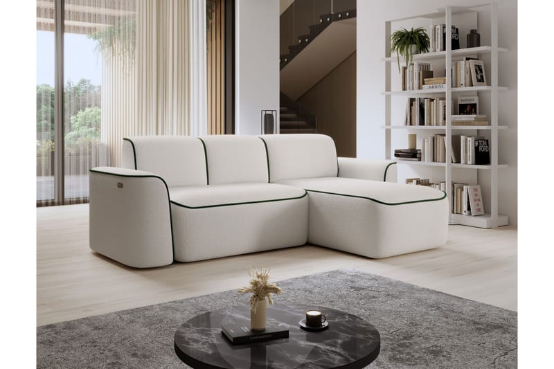 Ume 4-personers Sofa med Chaiselong - Hvid - Møbler - Sofaer - Sofa med chaiselong