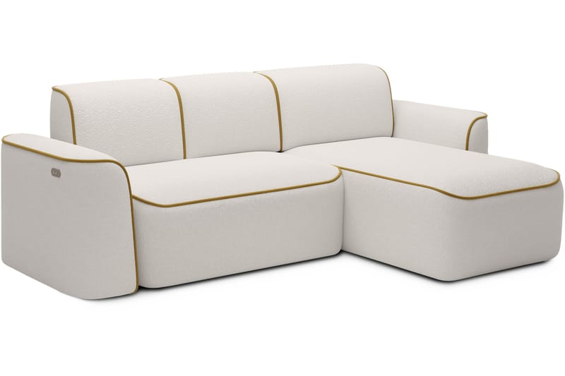 Ume 4-personers Sofa med Chaiselong - Hvid - Møbler - Sofaer - Sofa med chaiselong