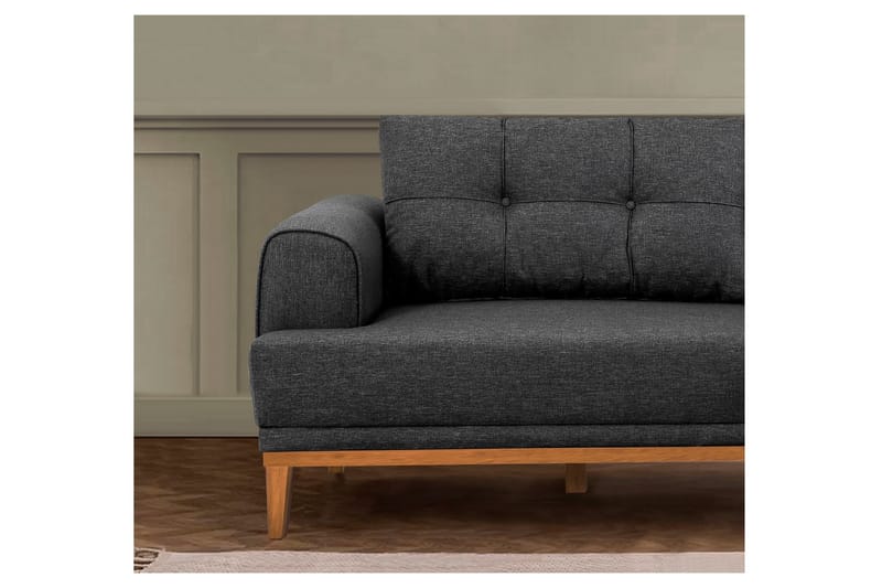 Valsot 3-personers Sofa - Antracit - Møbler - Sofaer - 3 personers sofa