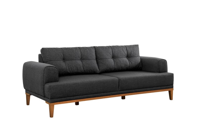 Valsot 3-personers Sofa - Antracit - Møbler - Sofaer - 3 personers sofa