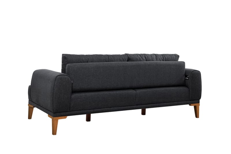 Valsot 3-personers Sofa - Antracit - Møbler - Sofaer - 3 personers sofa