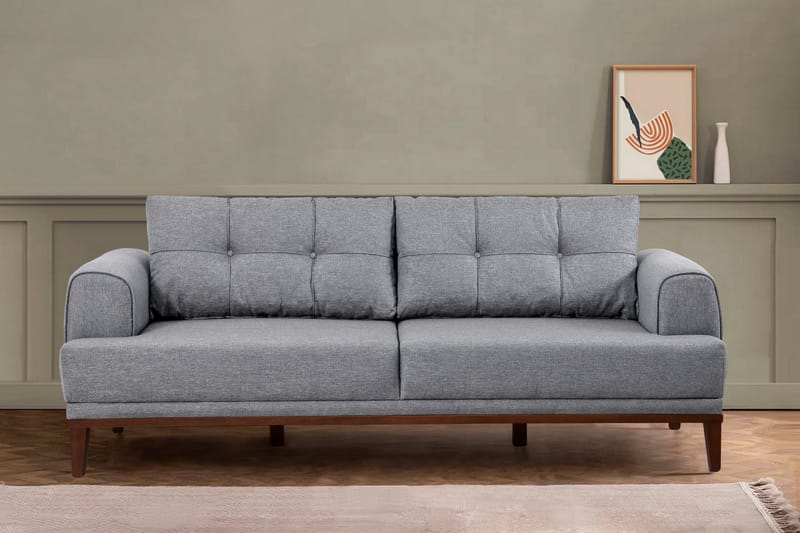 Valsot 3-personers Sofa - Grå - Møbler - Sofaer - 3 personers sofa