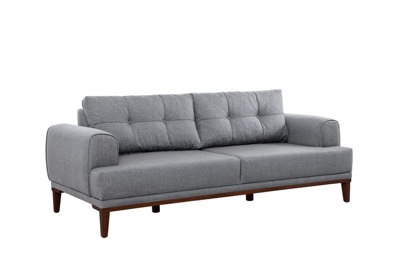 Valsot 3-personers Sofa - Grå - Møbler - Sofaer - 3 personers sofa