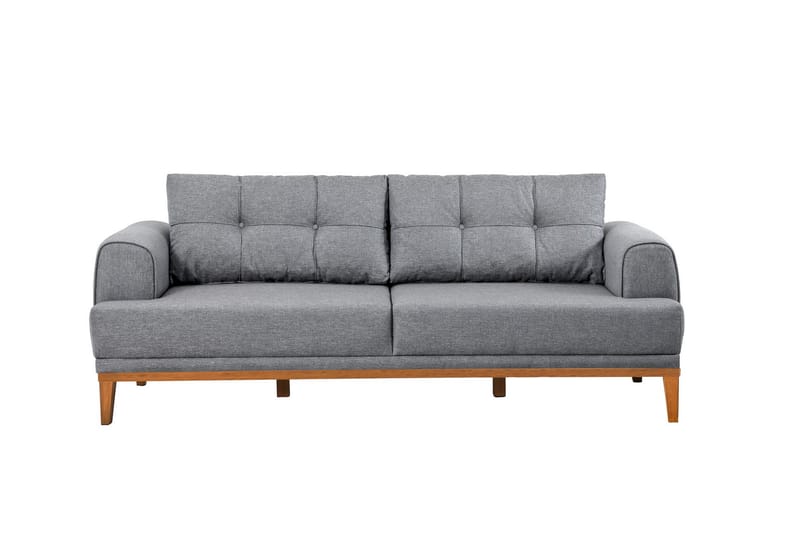 Valsot 3-personers Sofa - Grå - Møbler - Sofaer - 3 personers sofa