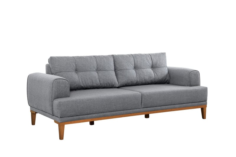 Valsot 3-personers Sofa - Grå - Møbler - Sofaer - 3 personers sofa