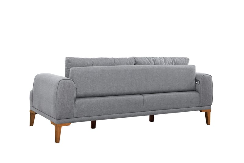 Valsot 3-personers Sofa - Grå - Møbler - Sofaer - 3 personers sofa