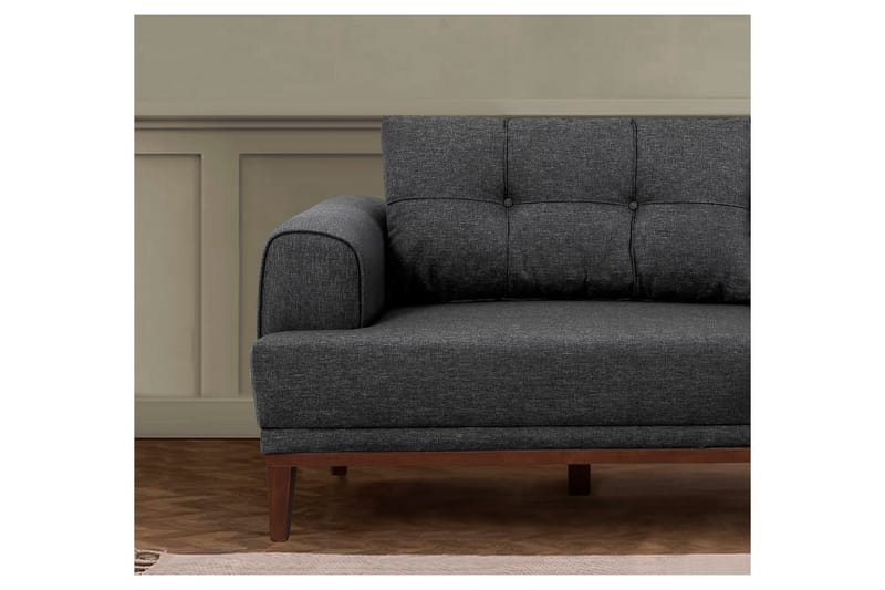 Valsot 3-personers Sofa - Antracit - Møbler - Sofaer - 3 personers sofa