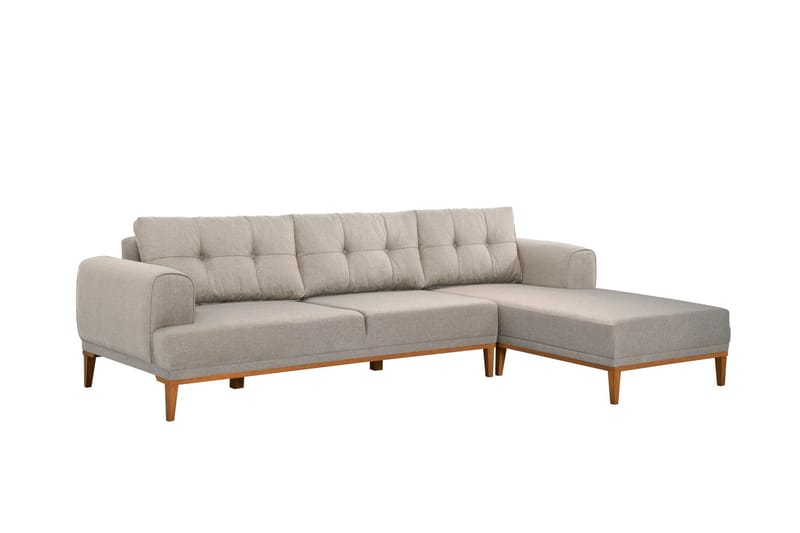 Valsot 4-personers Sofa med Chaiselong - Creme - Møbler - Sofaer - Sofa med chaiselong