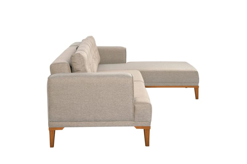 Valsot 4-personers Sofa med Chaiselong - Creme - Møbler - Sofaer - Sofa med chaiselong