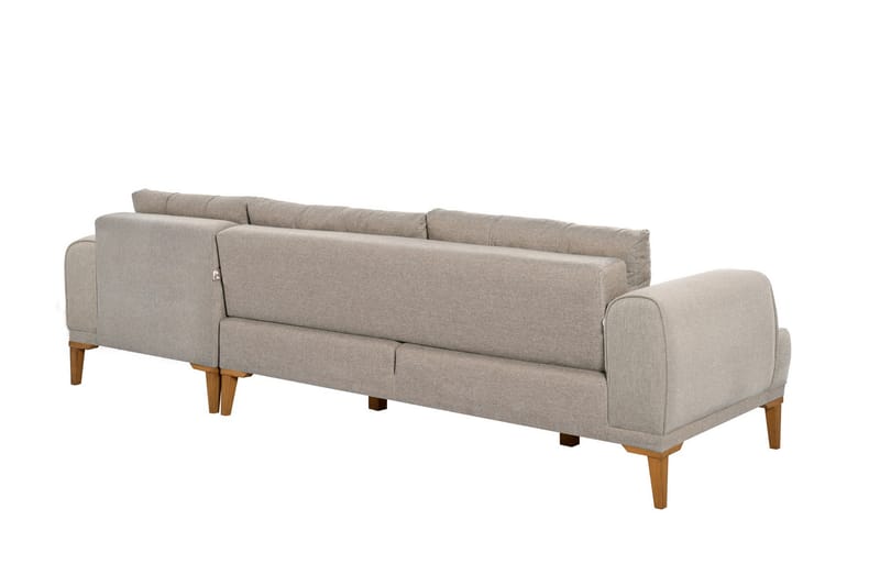 Valsot 4-personers Sofa med Chaiselong - Creme - Møbler - Sofaer - Sofa med chaiselong