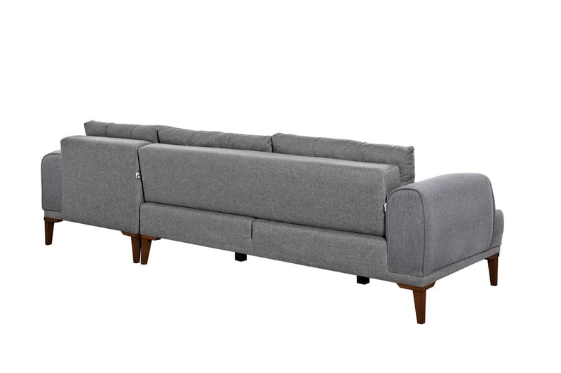 Valsot 4-personers Sofa med Chaiselong - Grå - Møbler - Sofaer - Sofa med chaiselong