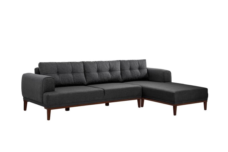 Valsot 4-personers Sofa med Chaiselong - Antracit - Møbler - Sofaer - Sofa med chaiselong