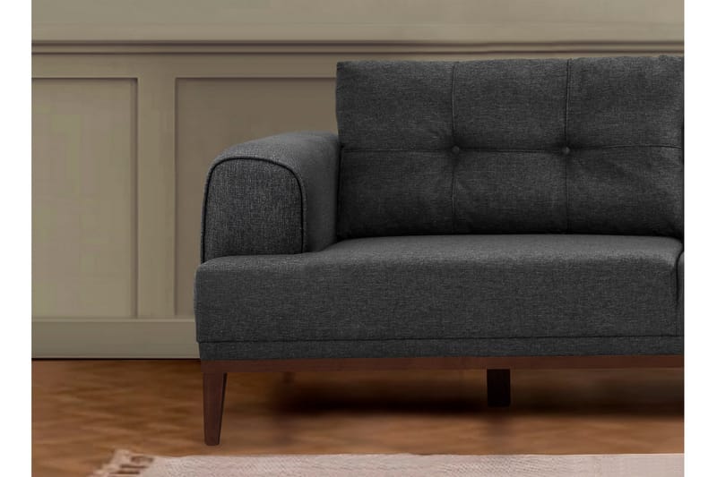 Valsot 4-personers Sofa med Chaiselong - Antracit - Møbler - Sofaer - Sofa med chaiselong