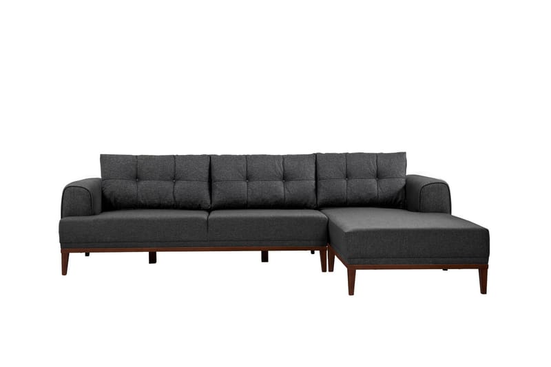 Valsot 4-personers Sofa med Chaiselong - Antracit - Møbler - Sofaer - Sofa med chaiselong