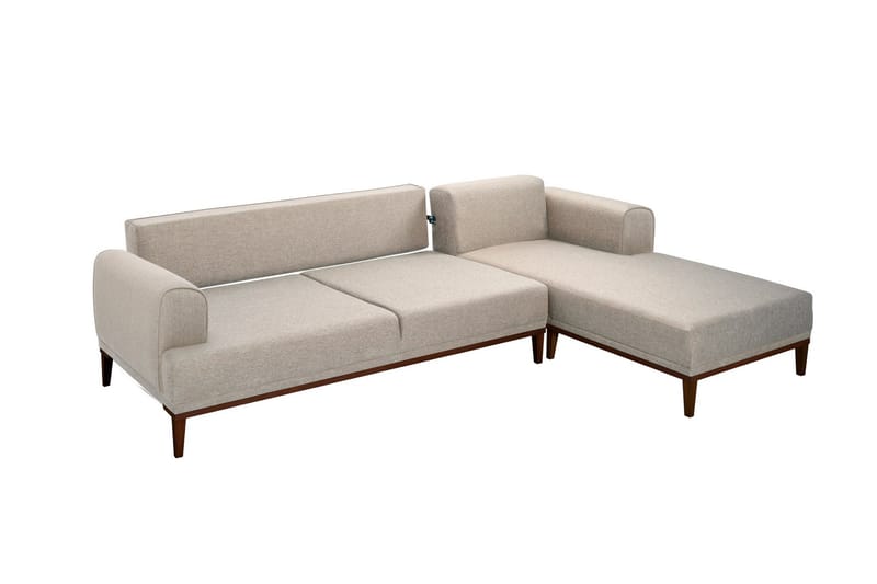 Valsot 4-personers Sofa med Chaiselong - Creme - Møbler - Sofaer - Sofa med chaiselong