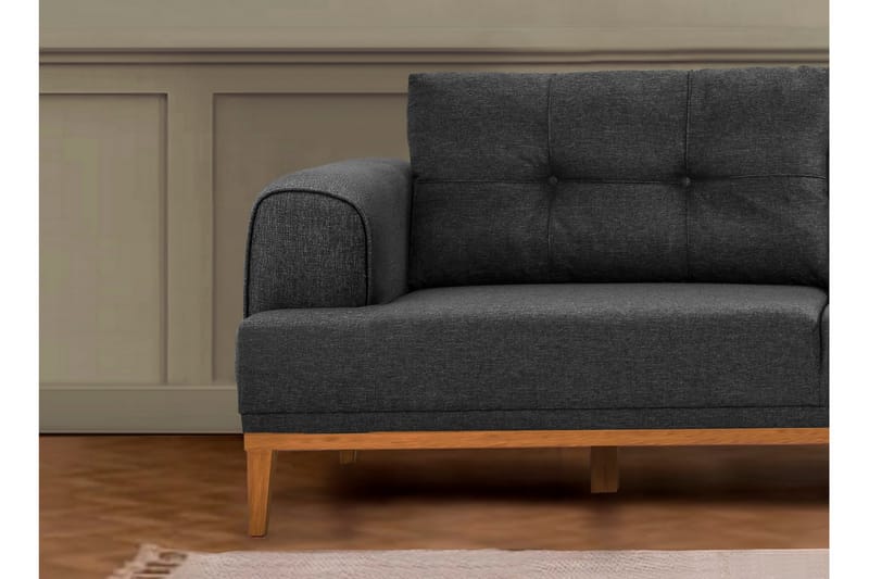 Valsot 4-personers Sofa med Chaiselong - Antracit - Møbler - Sofaer - Sofa med chaiselong