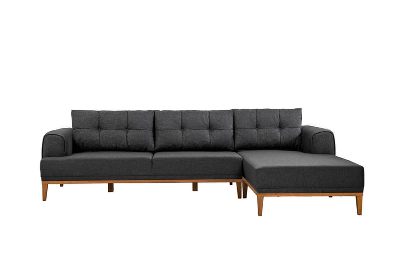 Valsot 4-personers Sofa med Chaiselong - Antracit - Møbler - Sofaer - Sofa med chaiselong