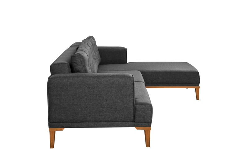 Valsot 4-personers Sofa med Chaiselong - Antracit - Møbler - Sofaer - Sofa med chaiselong