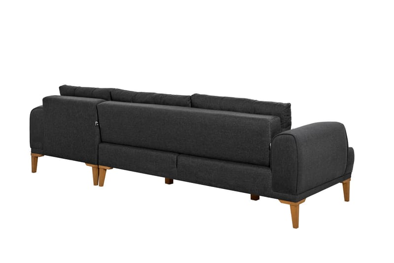 Valsot 4-personers Sofa med Chaiselong - Antracit - Møbler - Sofaer - Sofa med chaiselong