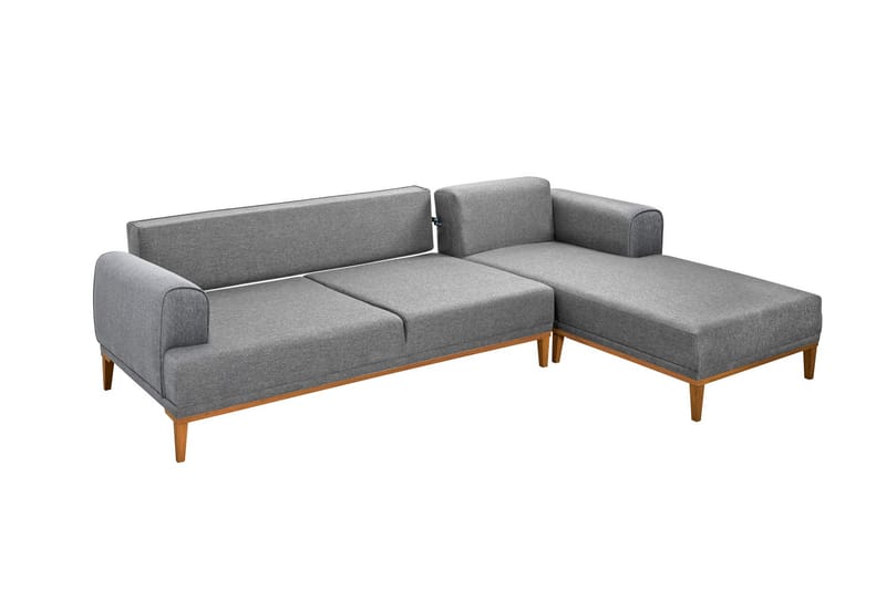 Valsot 4-personers Sofa med Chaiselong - Grå - Møbler - Sofaer - Sofa med chaiselong