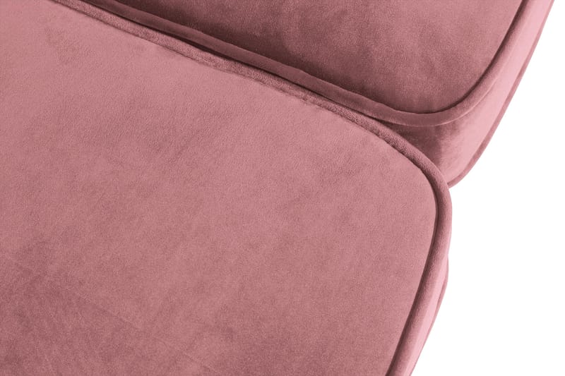 Chesterfield Lyx Veloursofa 3-pers - Rustlyserød - Møbler - Sofaer - Velour sofaer