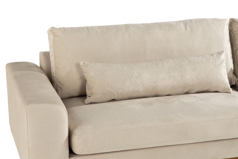 Copenhagen 4-Pers. Sofa Velour - Beige - Møbler - Sofaer - Velour sofaer