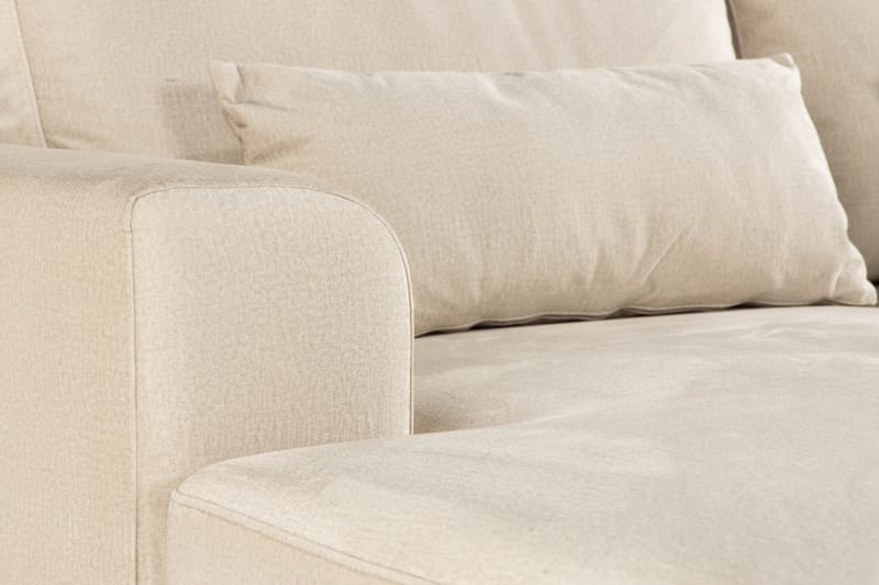 Copenhagen Stor U Sofa Fløjl Divan Højre Chaiselong Venstre - Beige - Møbler - Sofaer - Velour sofaer