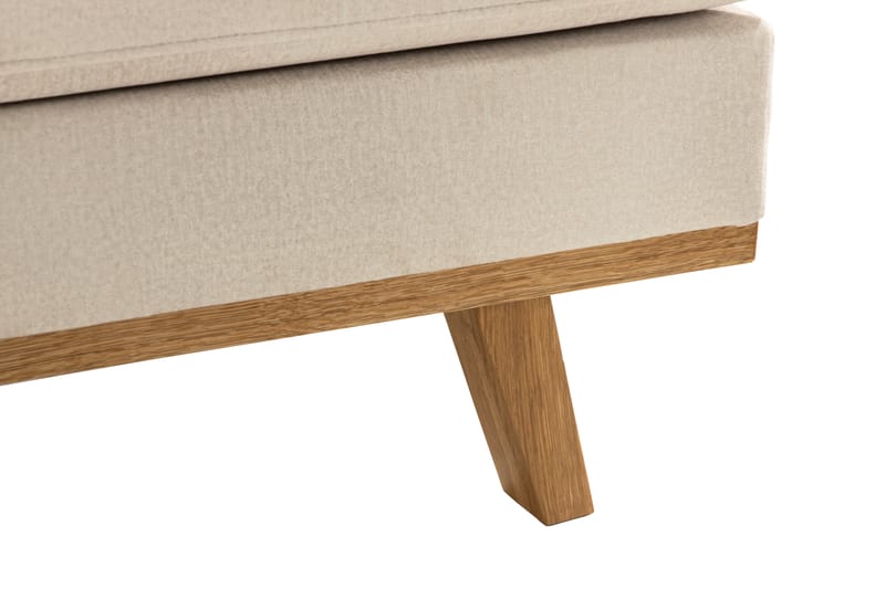 Copenhagen Stor U Sofa Fløjl Divan Højre Chaiselong Venstre - Beige - Møbler - Sofaer - Velour sofaer