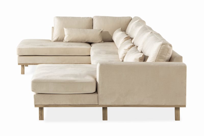 Copenhagen U-sofa Velour - Beige - Møbler - Sofaer - Velour sofaer