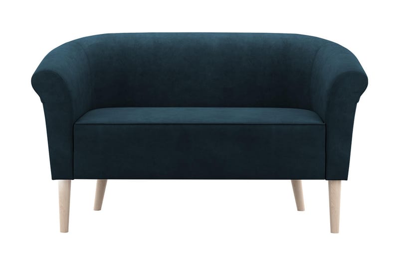 Esperia 2-Pers. Sofa Lige - Blå - Møbler - Sofaer - Velour sofaer